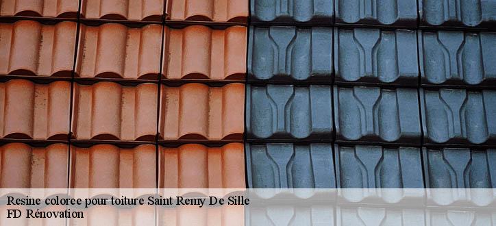 Resine coloree pour toiture