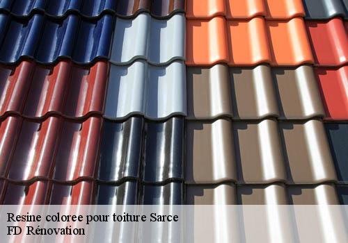 Resine coloree pour toiture